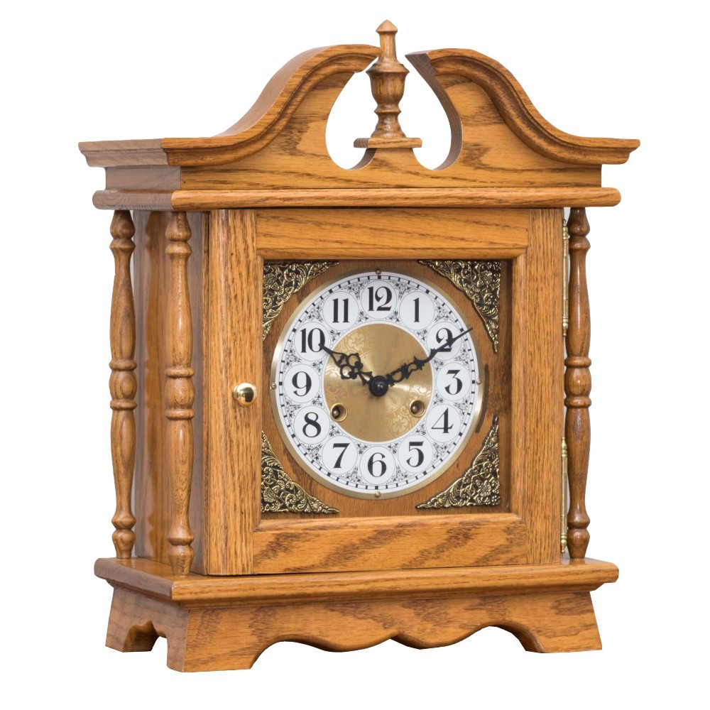 amish wooden shelf clock sc102