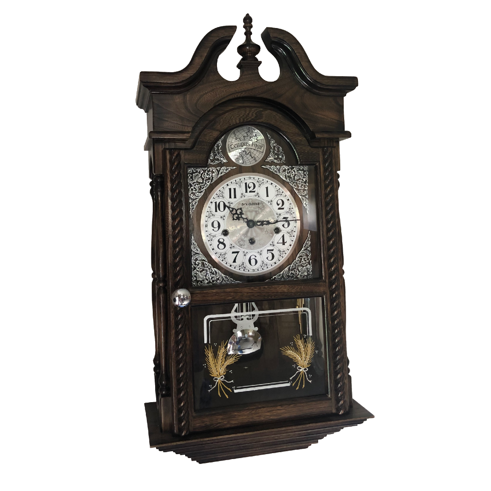 amish wooden wall clock pw32