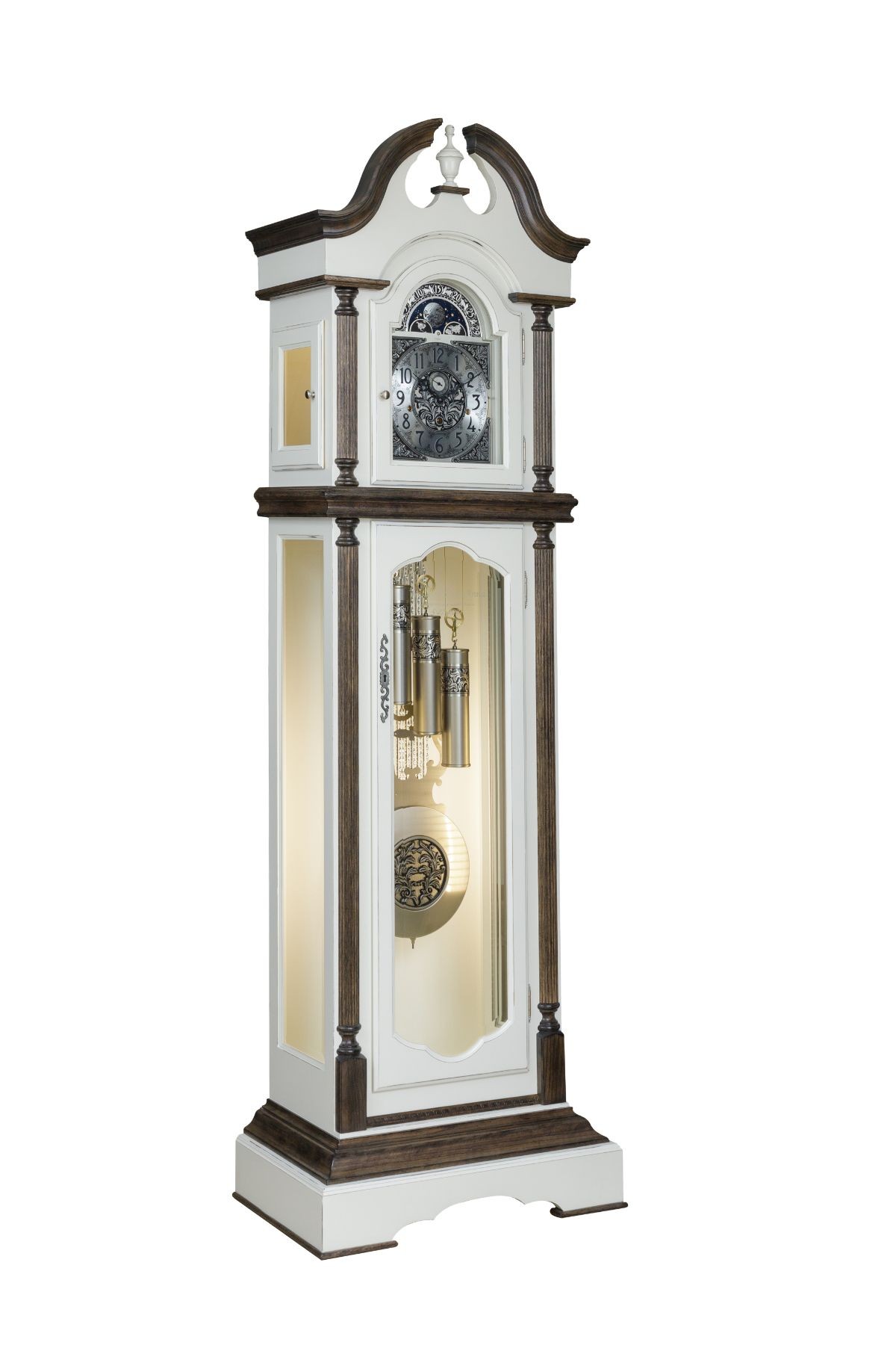 amish grandfather clock with lighting