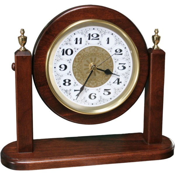 amish cherry table clock mantel clock