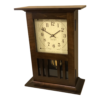handcrafted mantel clock maple wood