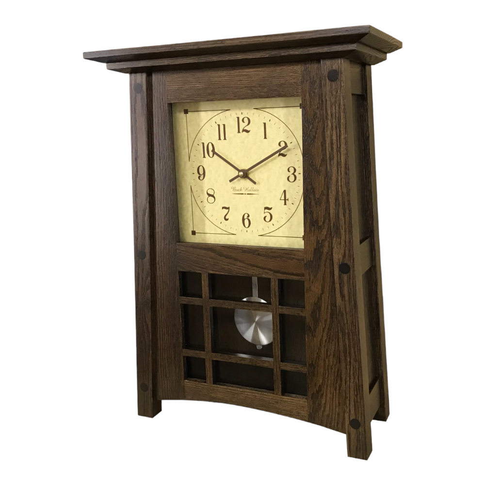 wooden amish mantel clock custom made