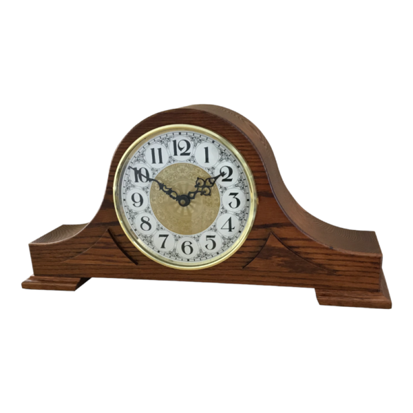 amish handmade mantel clock oak wood