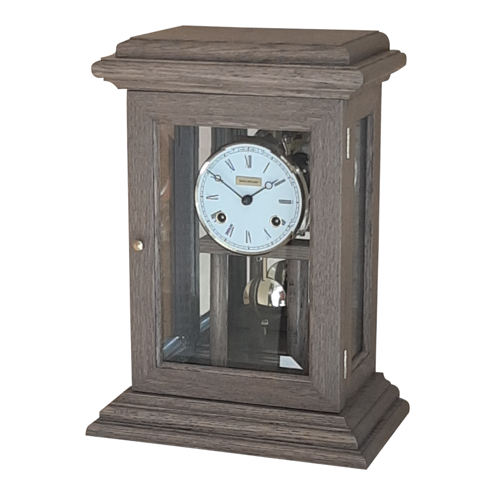 amish mantel clock windup hermle