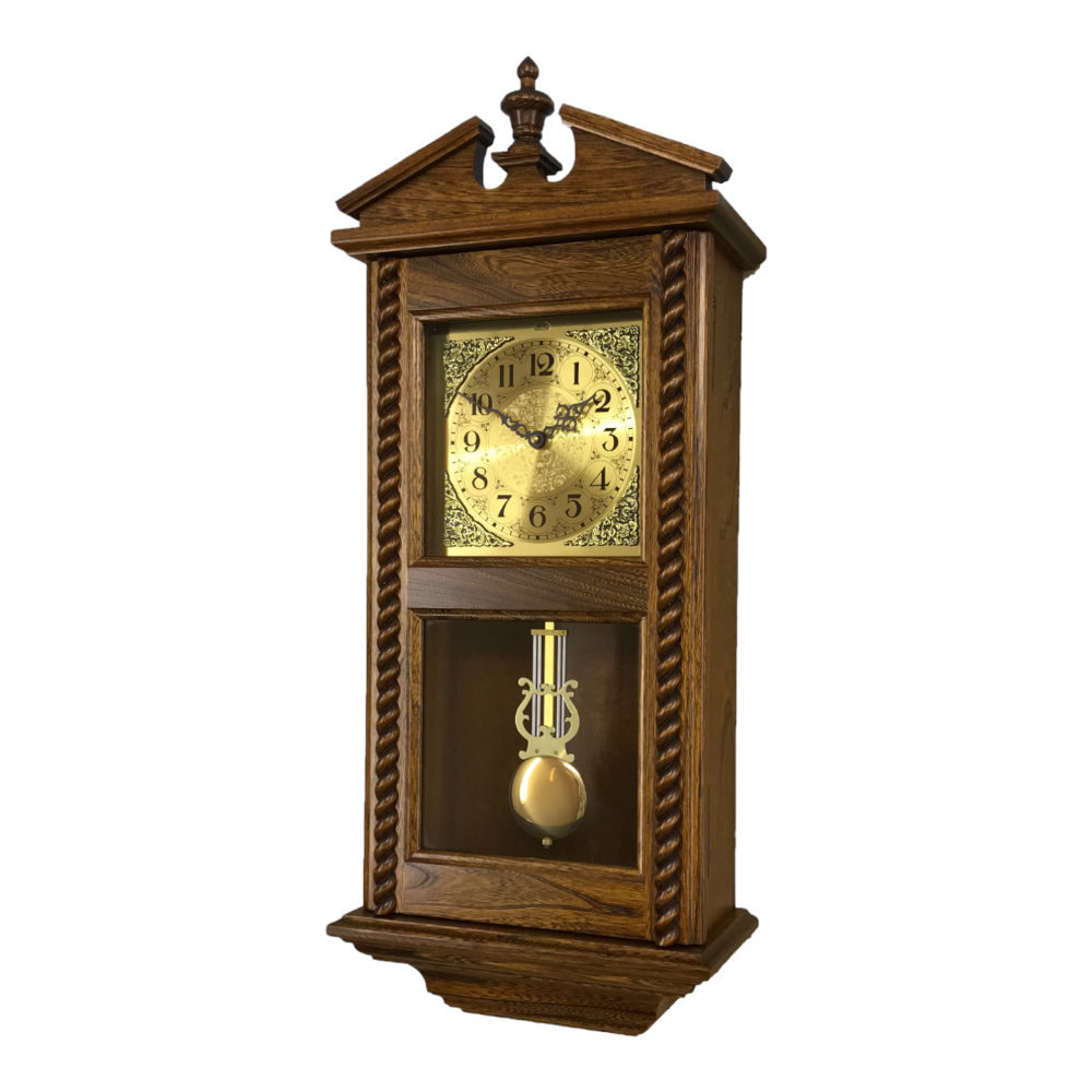 custom amish wall clock elm wood