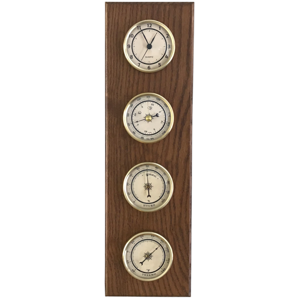 amish weather station clock custom made