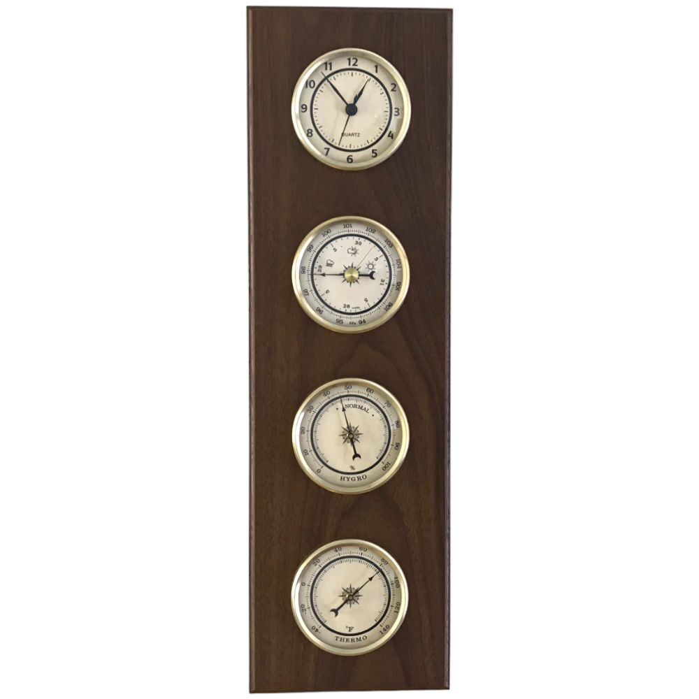 wall clock weather station amish made