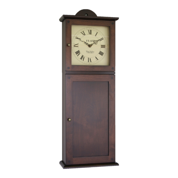 amish shaker wall clock with battery movement