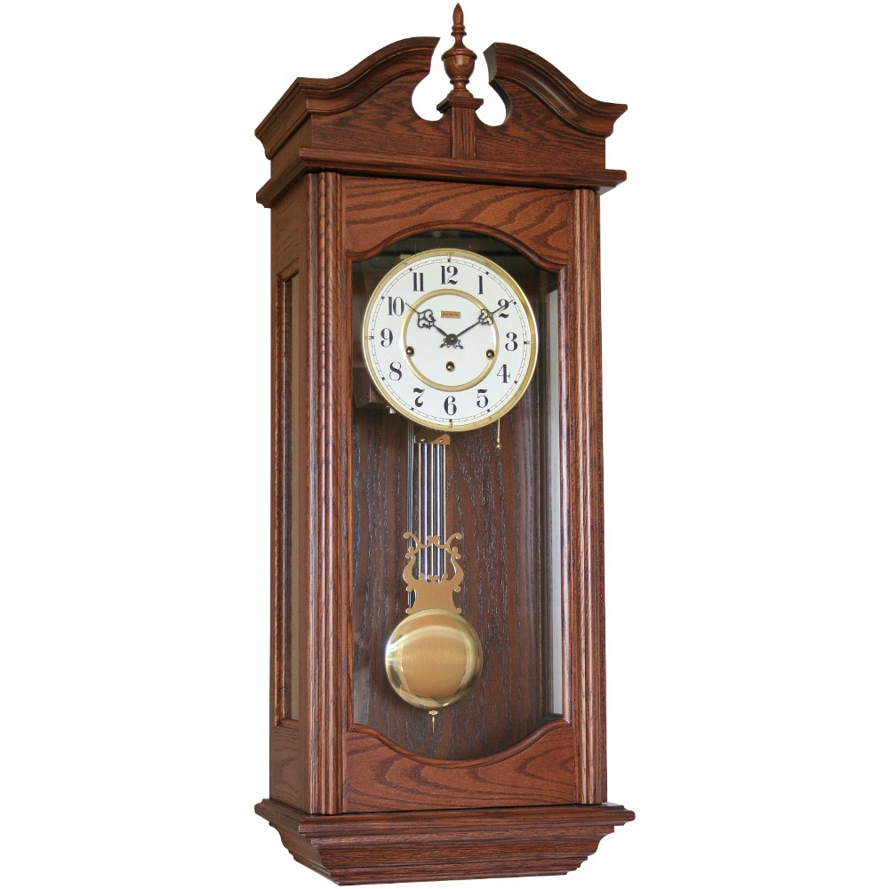 custom amish wall clock windup hermle