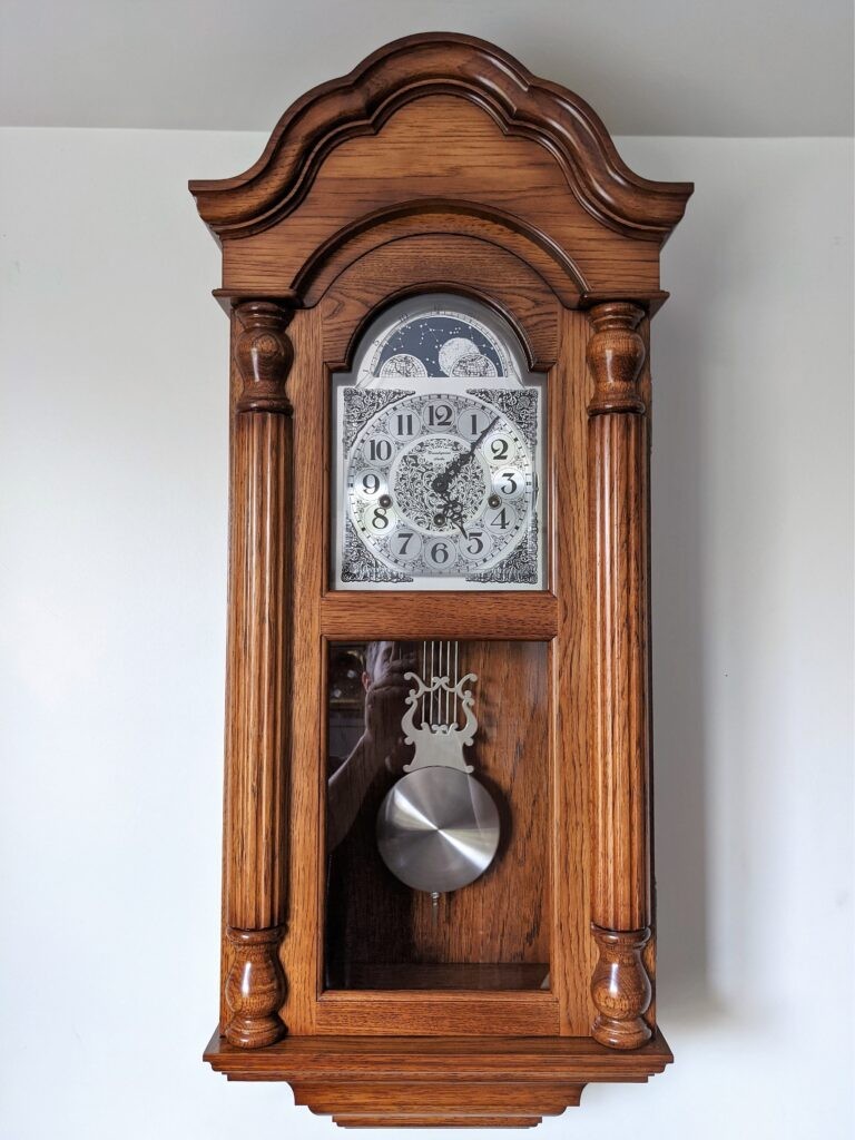amish grandfather wall clock gift for husband