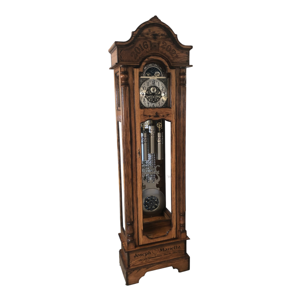amish made grandfather clock custom made